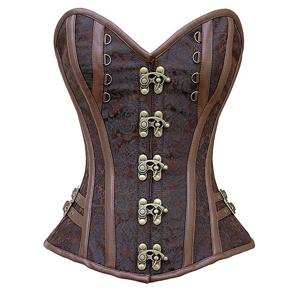 Attitude Corsets - Myriama Vollbrust Korsett - Braun
